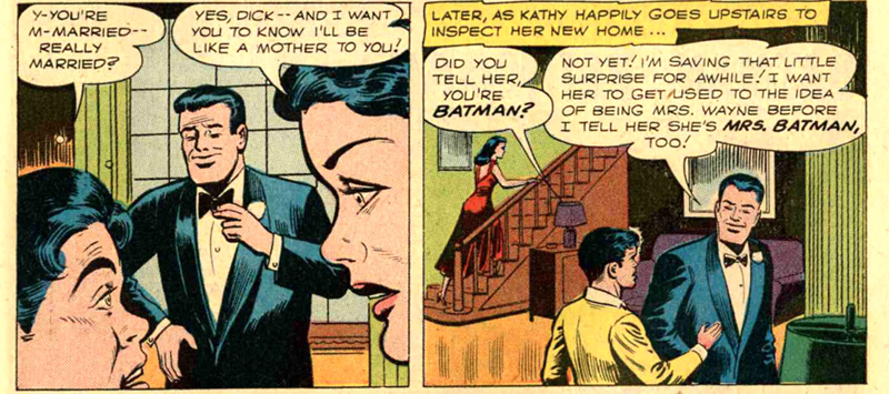 Illustration for article titled A Brief History of Bat-Marriage